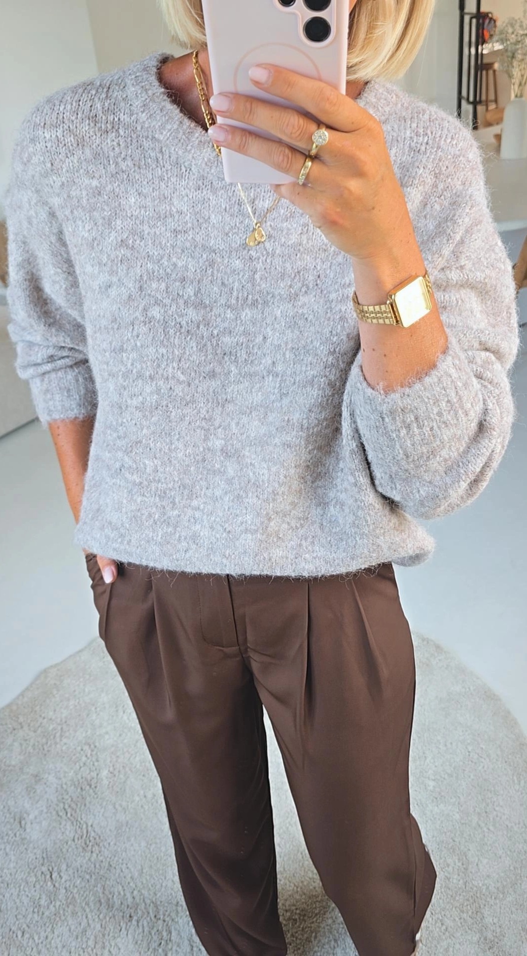 BEZIERS soft knit taupe