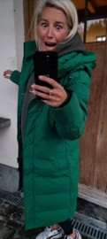 TRIX maxi winter puffer coat forest green