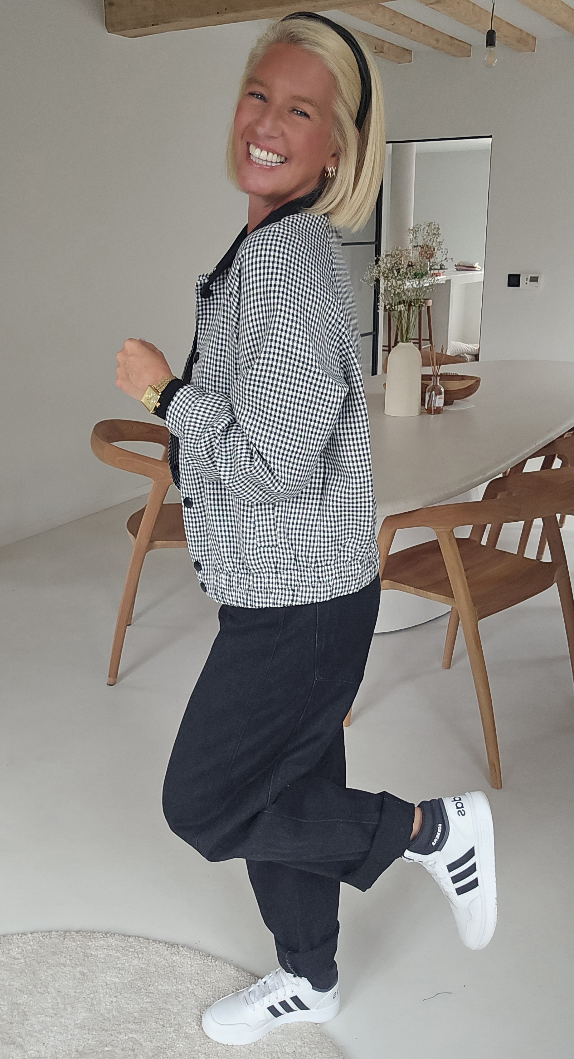 CHRISTIEN barrel jeans black