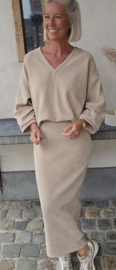 MANDA velvet set beige