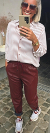LINDA striped shirt terra
