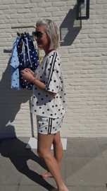 DOTJE sweat set white black