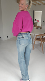 LIVIE wide leg jeans washed blue vintage