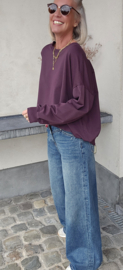 BEA cotton sweatshirt plum