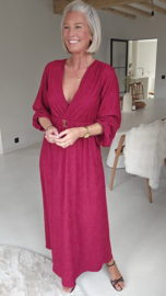 ÉLAN SOIRÉE maxi dress burgundy