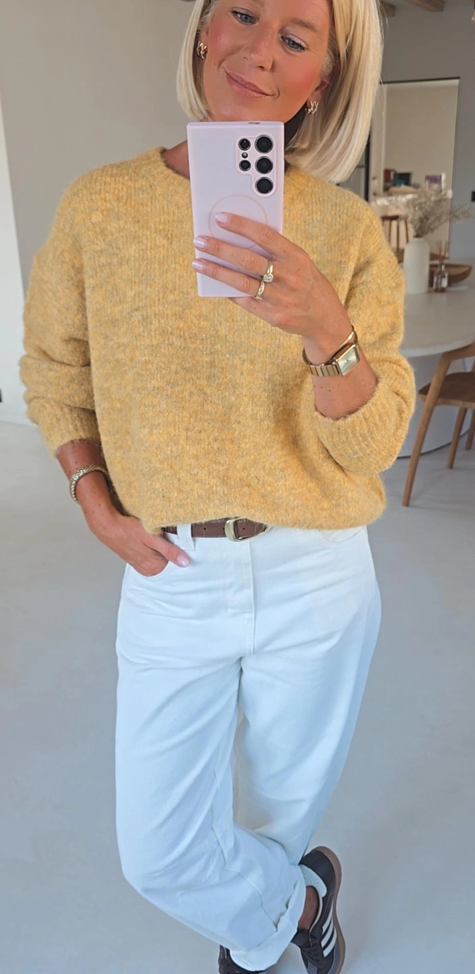 BEZIERS soft knit ocher
