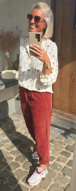 MELODI loose corduroy pants sienna