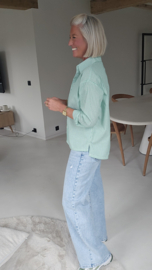 ROSALINE stripe shirt green