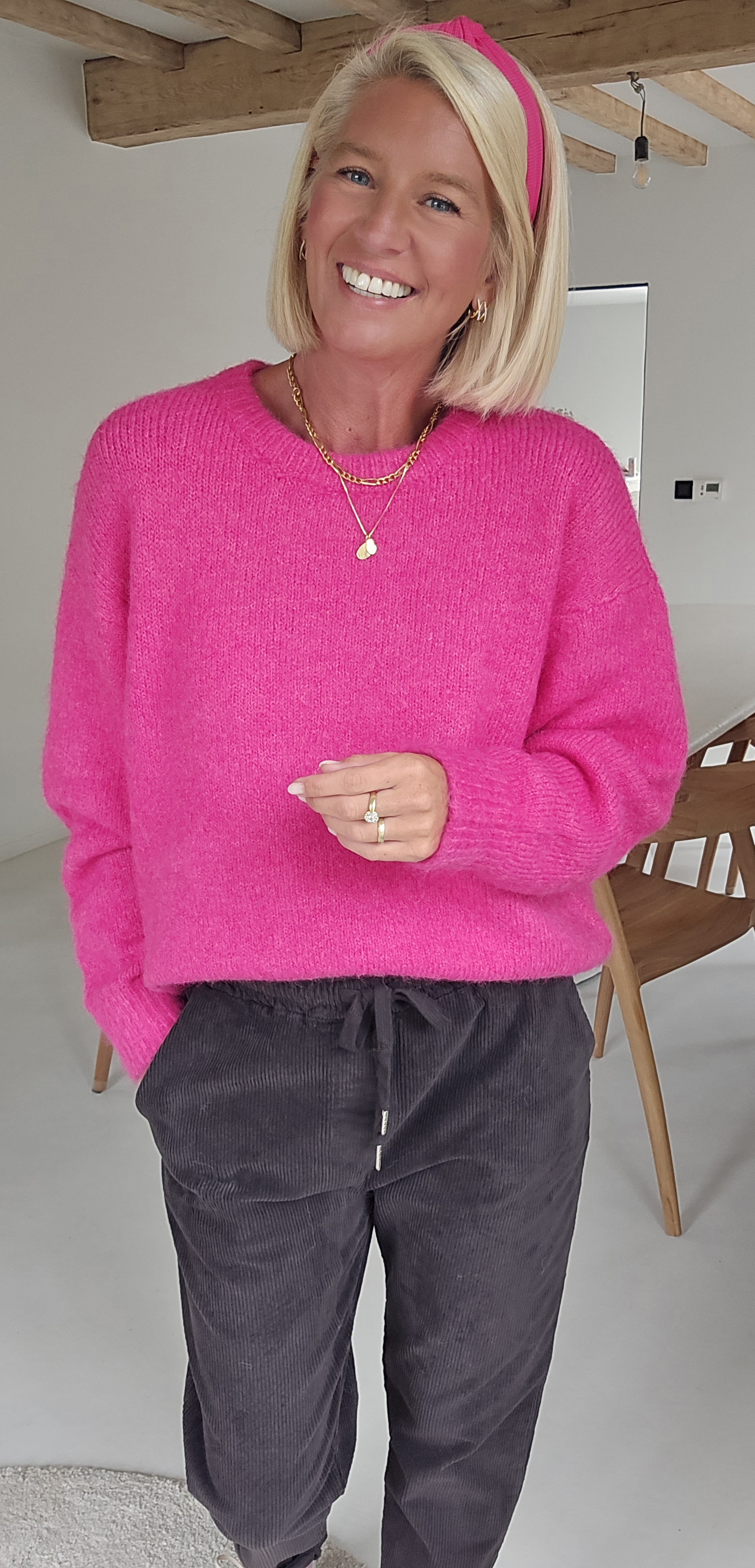 BEZIERS soft knit fuschia