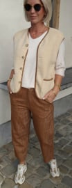 VALI loose cotton pants camel