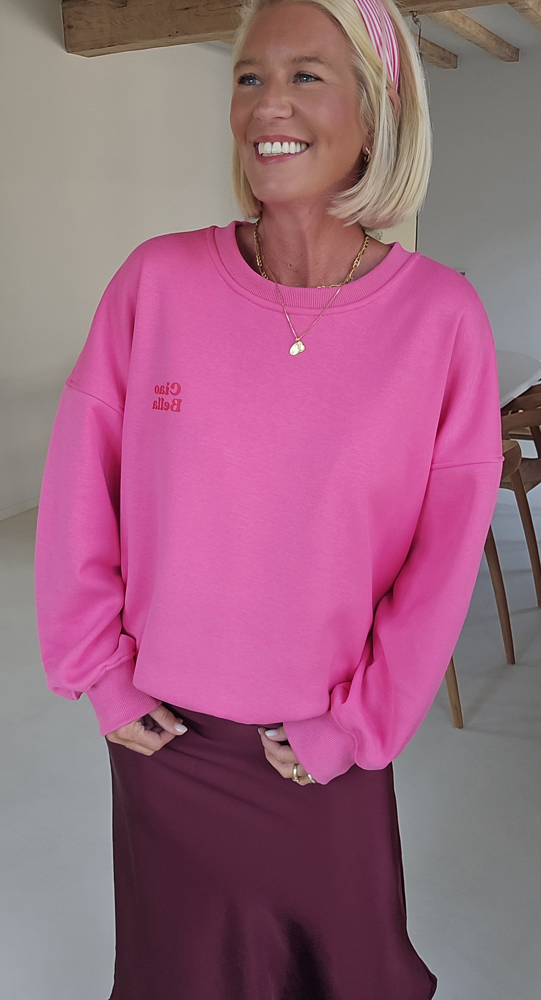 CIAO BELLA sweatshirt fuschia