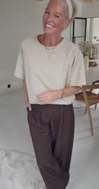 JITSE short-sleeved sweatshirt beige
