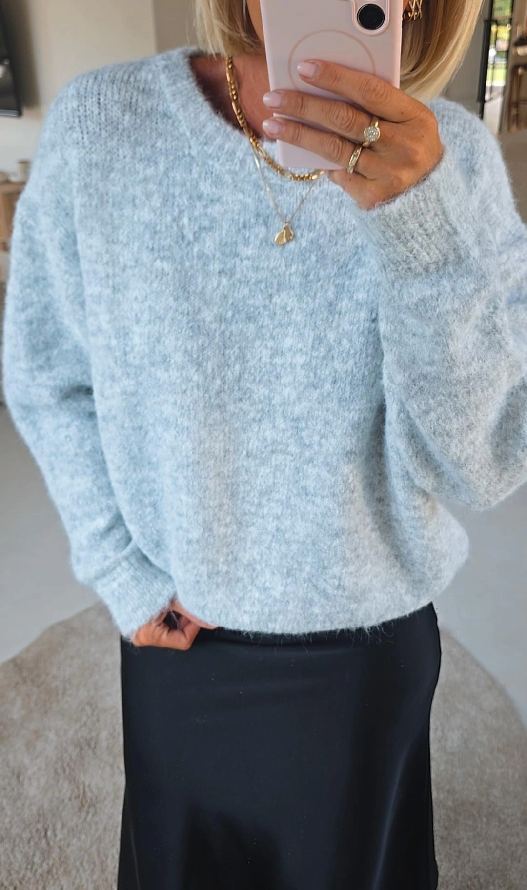 BEZIERS soft knit grey