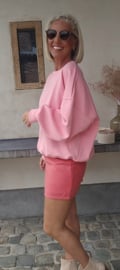 ALBA pied de poule skirt pink