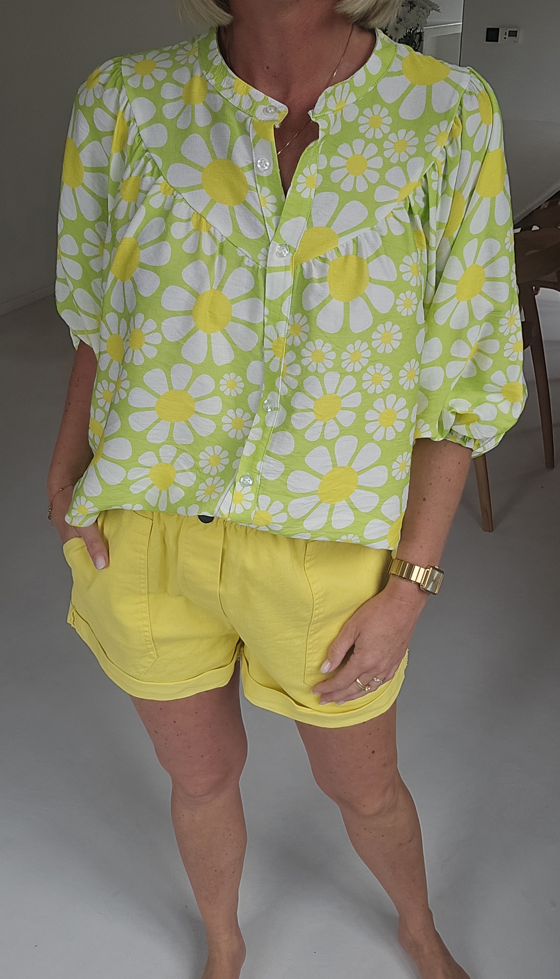BEA viscose blouse fresh green