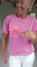 NO BAD DAYS T-shirt pink