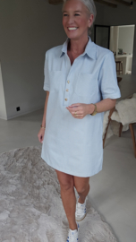 MAEVE striped shirt dress blue