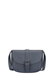 Satchel bag with flap navy