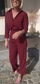 ANNA jumpsuit burgundy
