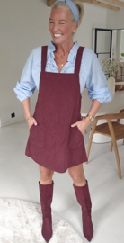 SAAR corduroy dress burgundy