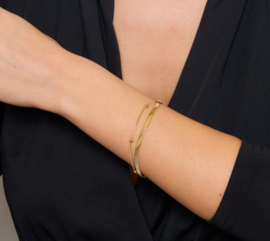 DOUBLE TROUBLE golden bracelet