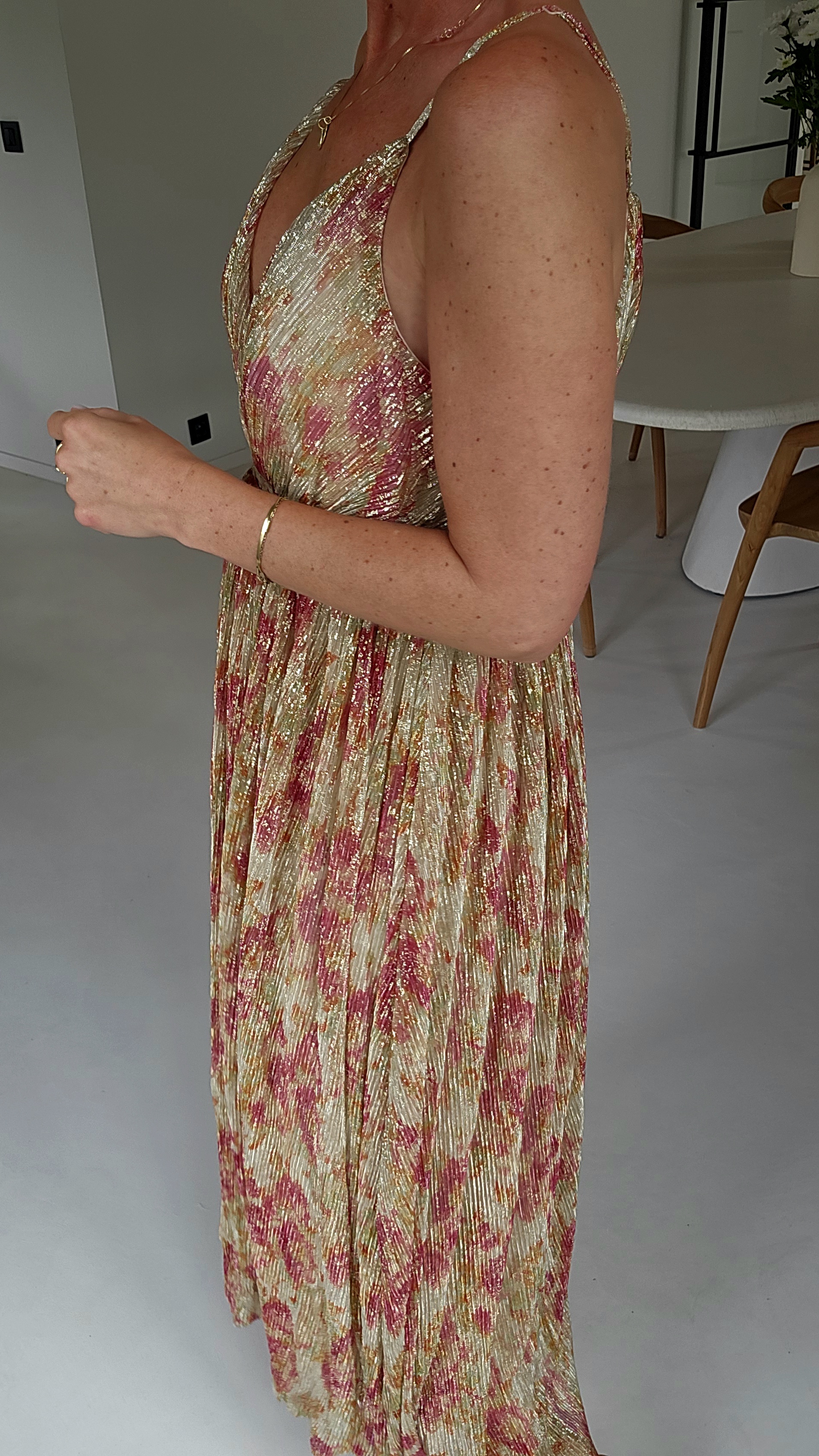 ROZETTA maxi party dress pink