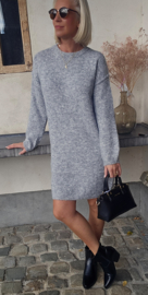 MANDINE midi knit dress melêe grey