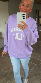 LA cotton sweatshirt lilac