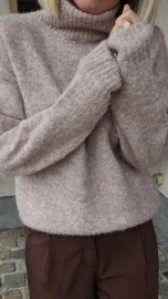 CHARI turleneck knit taupe