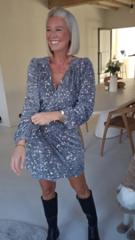 VELVET HANGOVER party dress silver