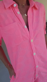 JOLIA terry playsuit neon pink