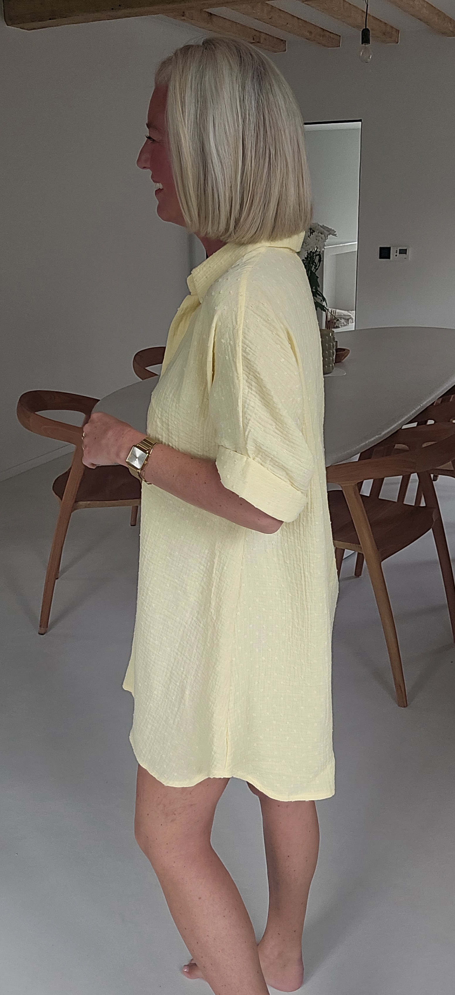 JANNA tetra shirt dress yellow