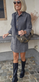 THE PERFECT jeans dress grey