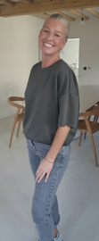 STANNIE short-sleeved sweatshirt khaki