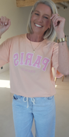 PARIS cotton T-shirt peach