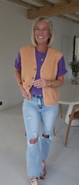 MELODY straight jeans ripped