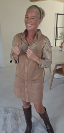 SIANNA suede dress camel