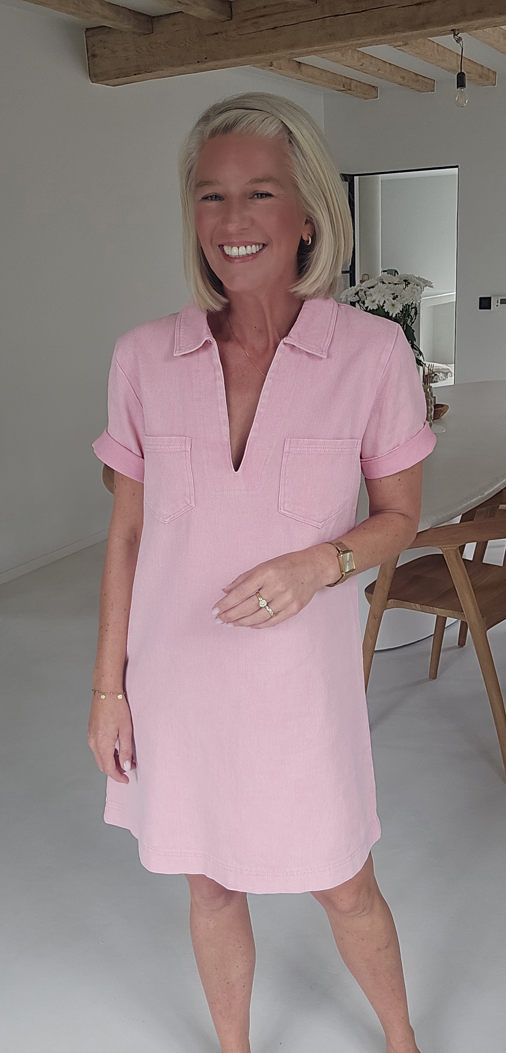 THE PERFECT JEANS 2 dress soft pink