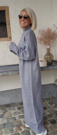 CARLA maxi knit dress grey tall line