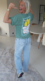 LA DOLCE VITA LEMON tee green