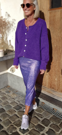 FEBE glitter skirt skirt violet
