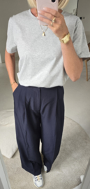 BASIC cotton T-shirt mêlee grey