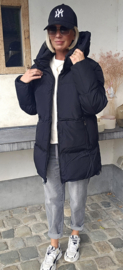 TRIX shorter winter puffer coat black