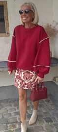 JUNE fleece sweatshirt burgundy