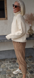CHARI turleneck knit beige