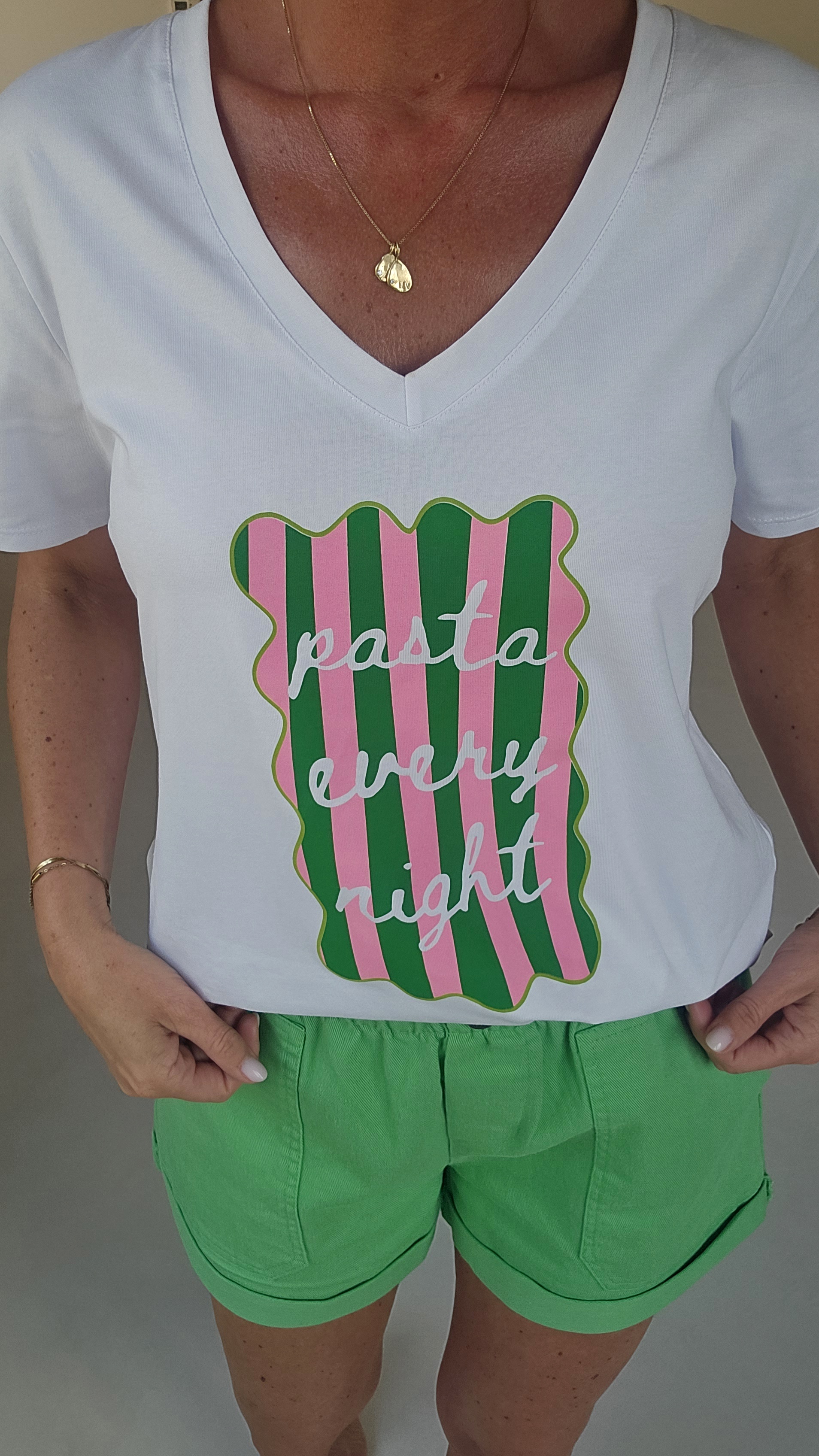 PASTA EVERY NIGHT cotton tee