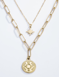 DIRECTION golden necklace