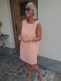 THE PERFECT JEANS 2 sleeveless dress peach
