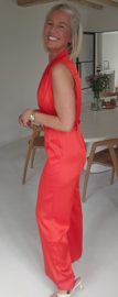 HEAVEN silky jumpsuit red