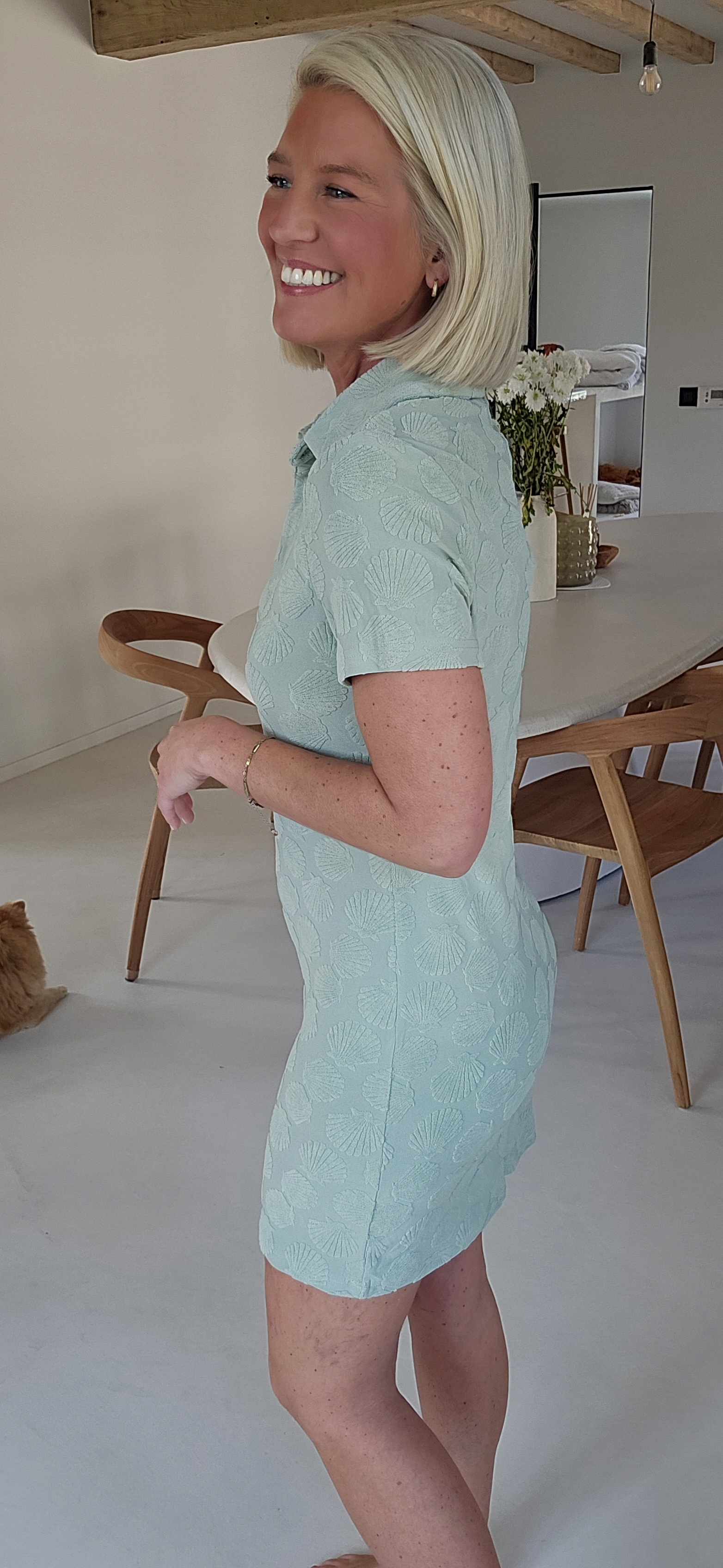 JOLIA terry dress soft mint